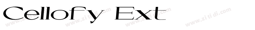 Cellofy Ext字体转换